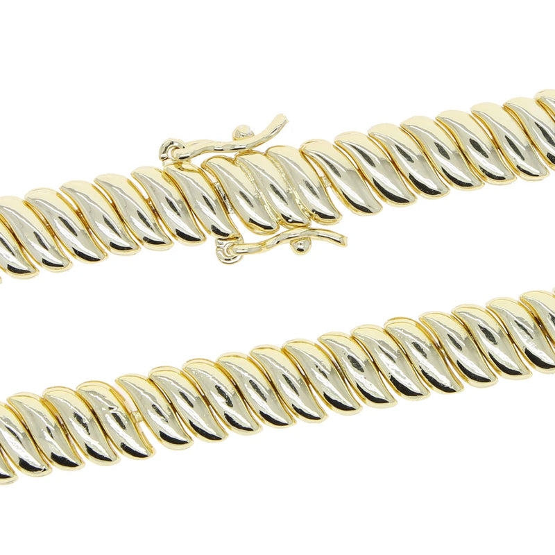 European Women Jewelry Rose Silver 10mm Herringbone Snake Chain Choker Necklace