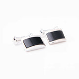 Classic Square Rhinestone Cufflinks for Men French Business Shirt Jewelry