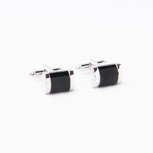 Classic Square Rhinestone Cufflinks for Men French Business Shirt Jewelry