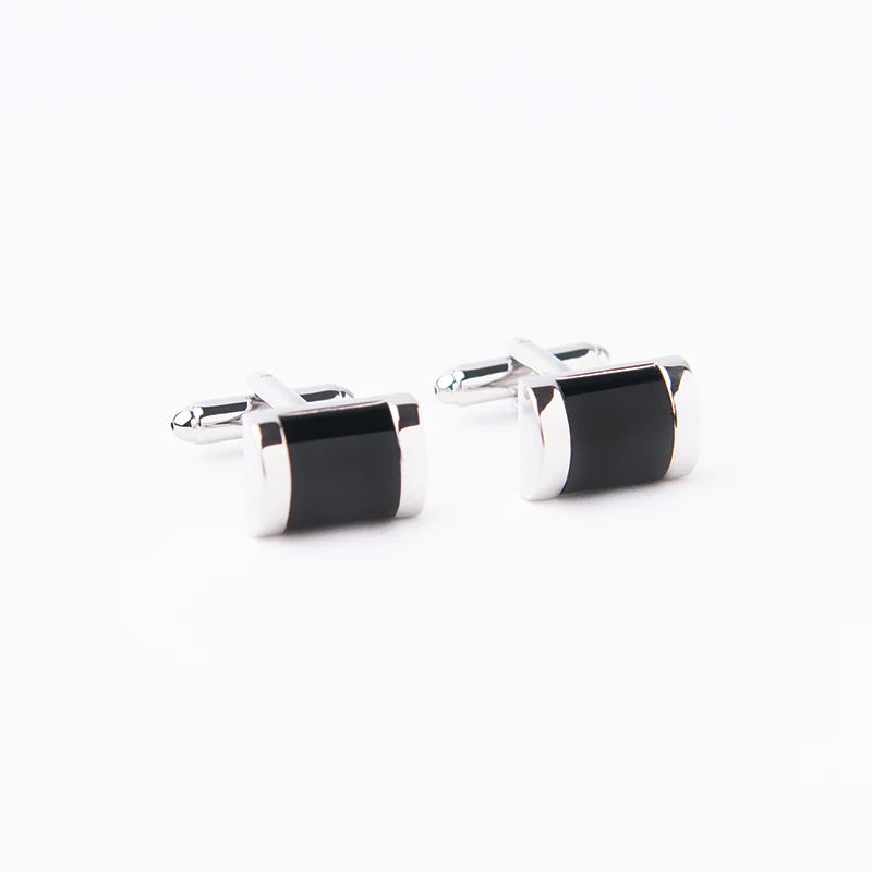 Classic Square Rhinestone Cufflinks for Men French Business Shirt Jewelry