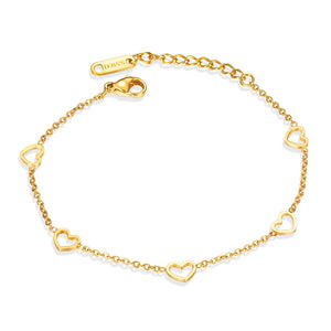 Heart-shaped Bracelet Titanium Steel Jewelry Woman Gift