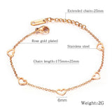 Heart-shaped Bracelet Titanium Steel Jewelry Woman Gift