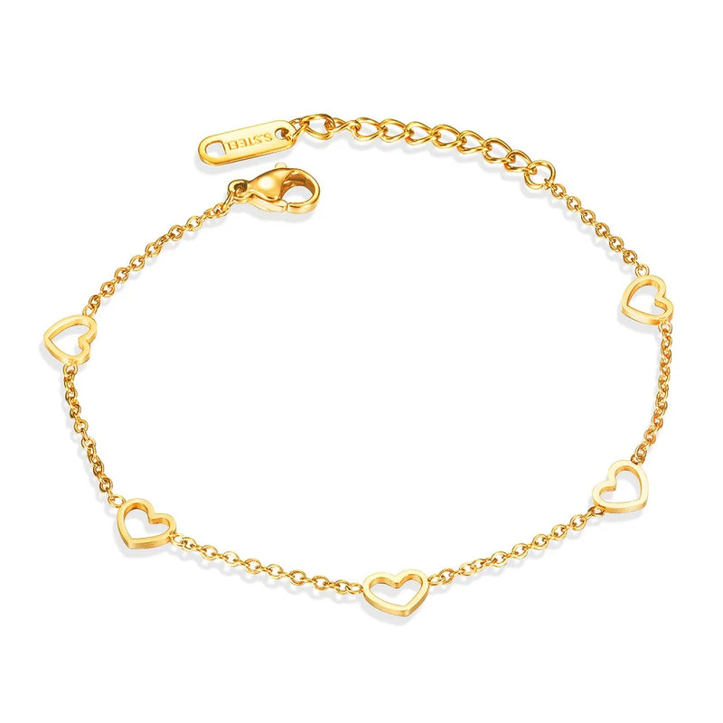 Heart-shaped Bracelet Titanium Steel Jewelry Woman Gift