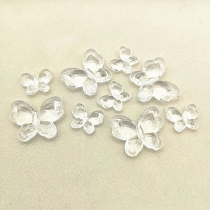 Clear Acrylic Butterfly Shape Beads for Earrings/Necklace DIY Parts