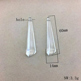 Clear Acrylic Drop Charm for DIY Jewelry, Findings & Component