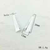 Clear Acrylic Drop Charm for DIY Jewelry, Findings & Component