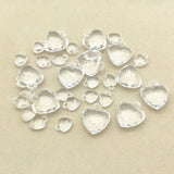 Clear Acrylic Heart Shape Charm Beads for Jewelry DIY, Findings