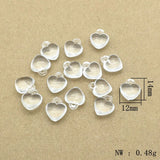 Heart Shape Charm Beads for Necklace/Earring DIY Parts