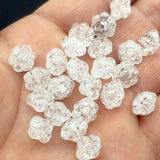 Clear Crack Irregular Shape Beads Jewelry Findings & Components