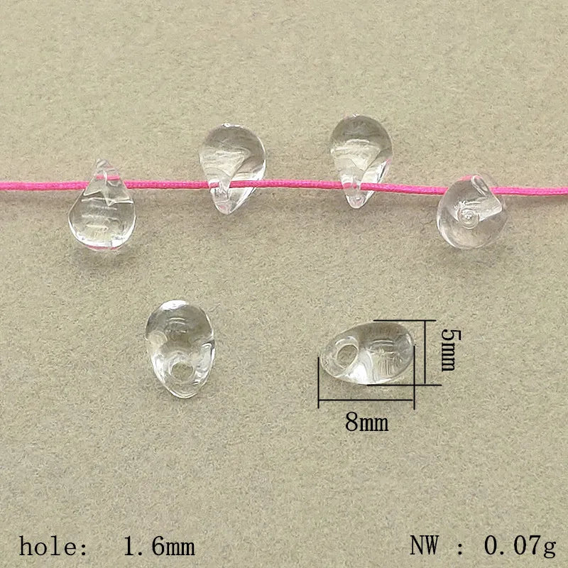 Clear Acrylic Drop Beads for DIY Jewelry Making