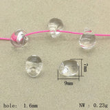 Clear Acrylic Drop Beads for DIY Jewelry Making
