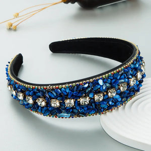Colorful Crushed Turquoise Headband Flowers Wedding Decoration