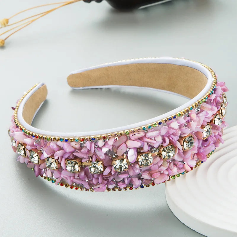 Colorful Crushed Turquoise Headband Flowers Wedding Decoration