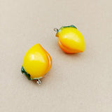 Arrival Resin Cabochons DIY Jewelry Charms 50pcs Fruit Lemon Strawberry Peach