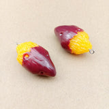 Arrival Resin Cabochons DIY Jewelry Charms 50pcs Fruit Lemon Strawberry Peach