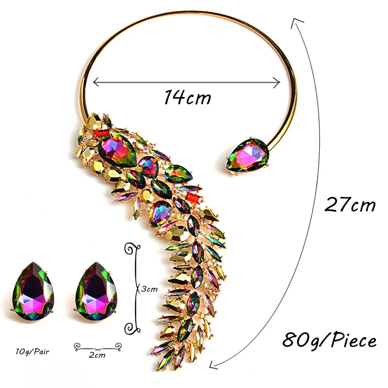Colorful Rhinestones Chokers Necklaces for Women