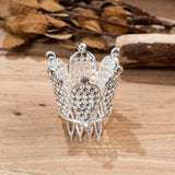 Silver Plated Crystal Tiara Crown Wedding Hair Accessories