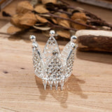 Silver Plated Crystal Tiara Crown Wedding Hair Accessories