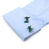 Green Counter-Strike Brass Cufflinks for Men