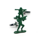 Green Counter-Strike Brass Cufflinks for Men