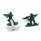 Green Counter-Strike Brass Cufflinks for Men