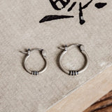 Arrival Punk 925 Silver Circle Hoop Earrings Allergy-Free