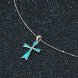 Opal Silver Jewelry Pendant Necklace for Women