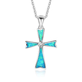 Opal Silver Jewelry Pendant Necklace for Women
