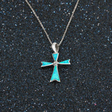 Opal Silver Jewelry Pendant Necklace for Women