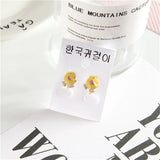 Enamel Pearl Clip on Earrings for Kids