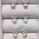 DIY Earrings Mountings Jewelry Settings for Pearls Beads Stones