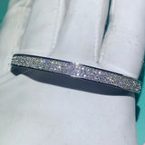 Arrival Sterling Silver Clear Cubic Zircon Lucky Bracelet