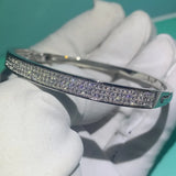 Arrival Sterling Silver Clear Cubic Zircon Lucky Bracelet