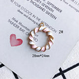 Double Colors Enamel Circle Alloy Charms Pendants 40pcs
