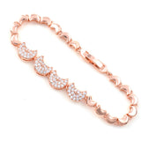 Moon Zircon Bracelet Women Girls Friendship Charm Chain Jewelry Gift
