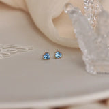 Heart 925 Silver Stud Earrings for Women