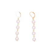 Baroque Freshwater Pearl Tassel Earrings 14K Filled