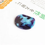 Sparkling Acrylic Round Pendant Charms 20PCs 35MM - Glitter Plastic Jewelry