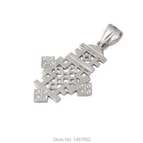 Ethiopian Cross Pendant African Wedding Silver Plated Jewelry