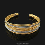 Ethiopian Bangles 18K Gold/Silver Plated Bracelets Jewelry
