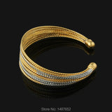 Ethiopian Bangles 18K Gold/Silver Plated Bracelets Jewelry