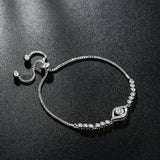 Evil Eye CZ Crystal 14K Bracelet for Women