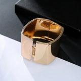 Geometric Square Cuff Bangles for Women