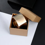Geometric Square Cuff Bangles for Women