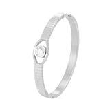 7mm Crystal Bangle Stainless Steel Women Jewelry Bracelet