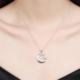Moon & Star Tales Pendant Necklace Crystal Wedding Jewelry