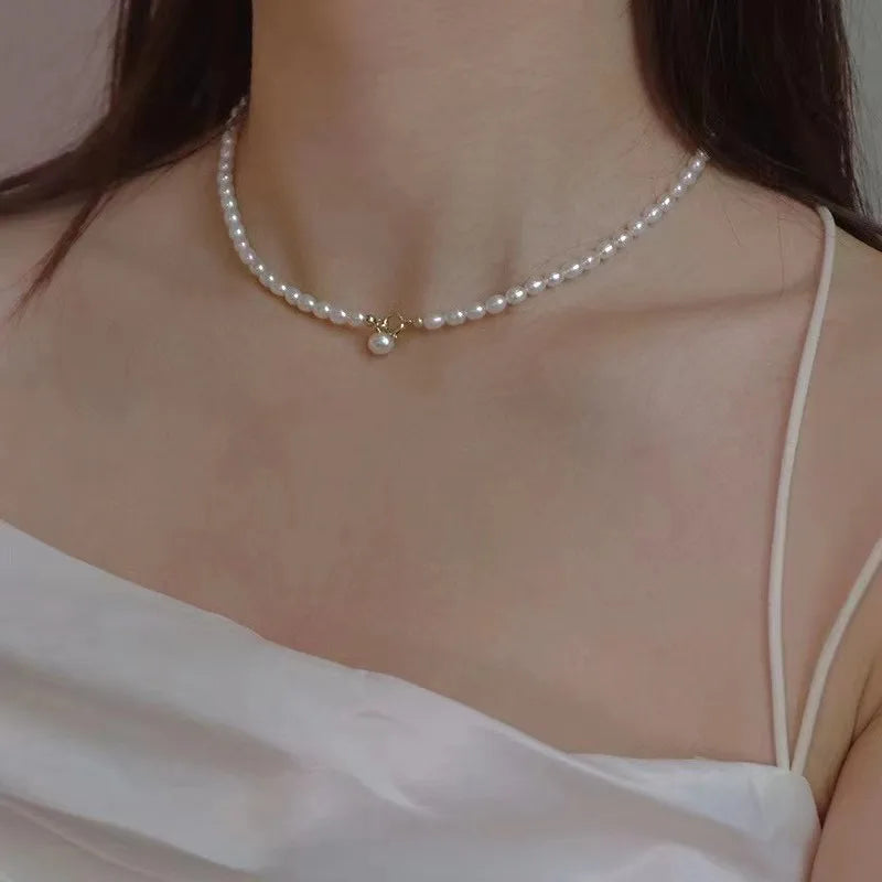 Natural Pearl 14K Filled Necklace for Women