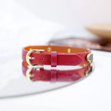 Heart-shaped Acrylic Leather Bracelet Woman Gift