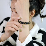 Heart-shaped Acrylic Leather Bracelet Woman Gift