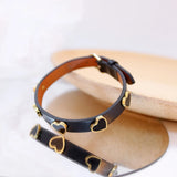 Heart-shaped Acrylic Leather Bracelet Woman Gift